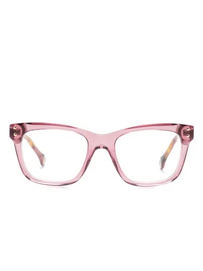 Carolina Herrera Square-frame Glasses In Pink