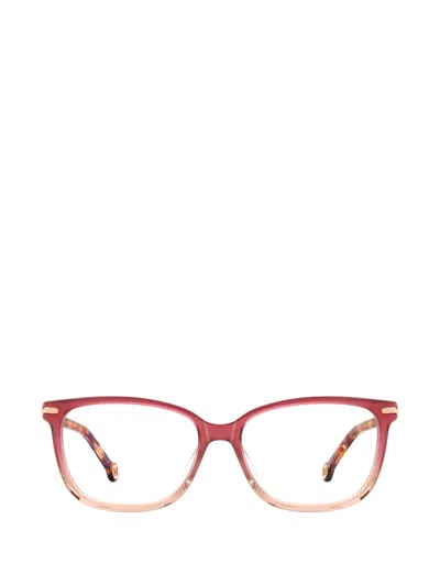 Carolina Herrera Square-frame Glasses In Red