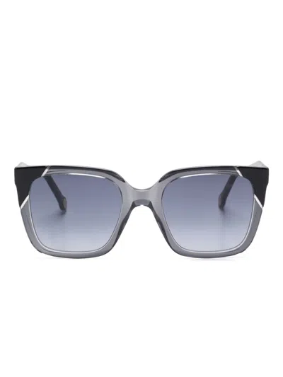 Carolina Herrera Square-frame Sunglasses In 灰色