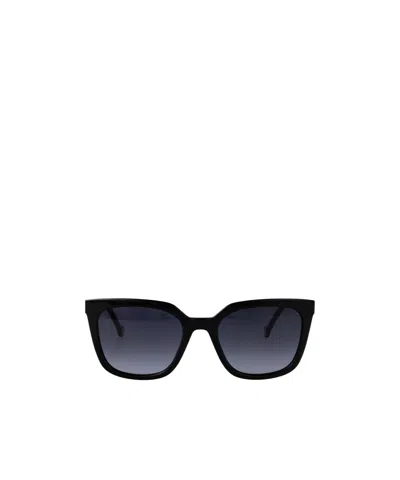 Carolina Herrera Square-frame Sunglasses In Black