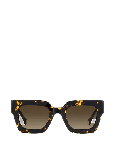 Carolina Herrera Square-frame Sunglasses In Black