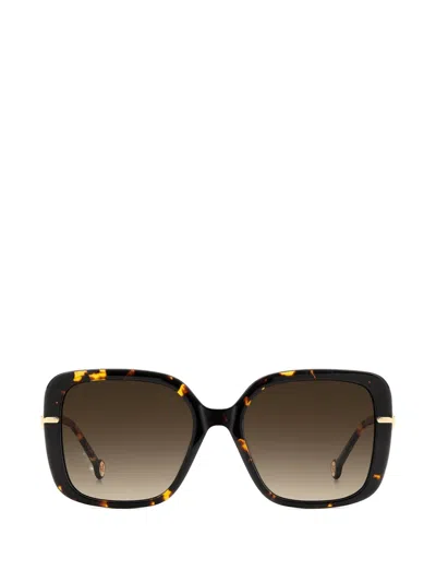 Carolina Herrera Square-frame Sunglasses In Black