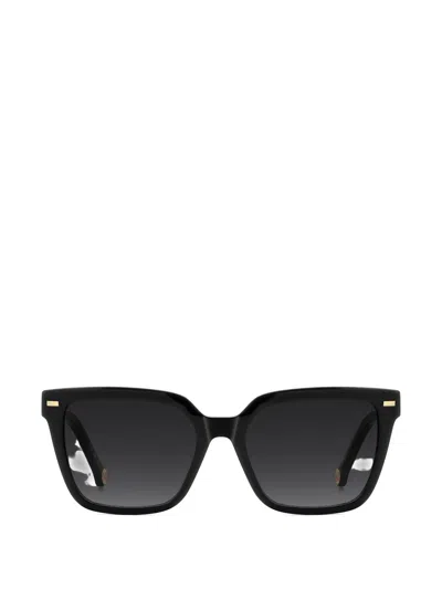 Carolina Herrera Square-frame Sunglasses In Black
