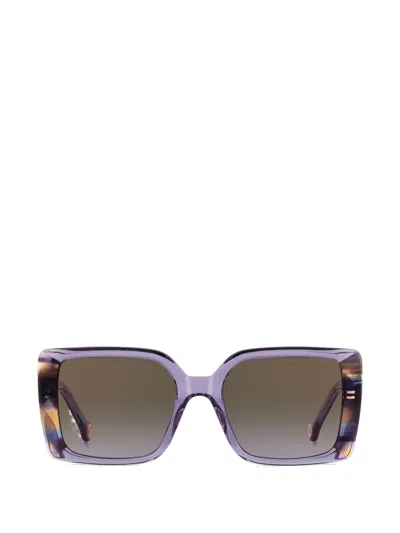 Carolina Herrera Square-frame Sunglasses In Purple