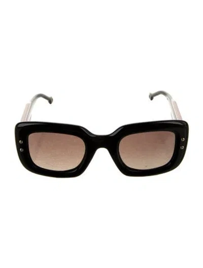 Pre-owned Carolina Herrera Square Gradient Sunglasses In Multi