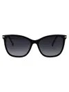 Carolina Herrera Black Acetate Sunglasses In Black