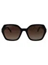 Carolina Herrera Black Acetate Sunglasses In Brown