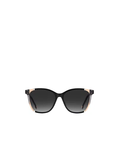Carolina Herrera Square-frame Sunglasses In Black