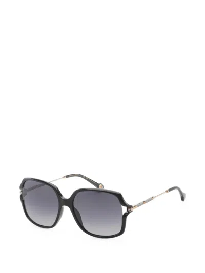 Carolina Herrera Square-frame Sunglasses In Black