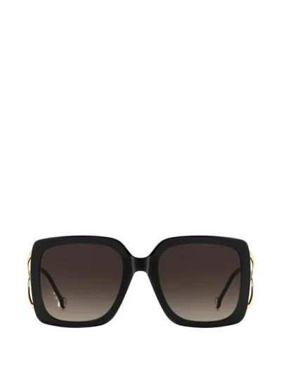 Carolina Herrera Square-frame Sunglasses In Black