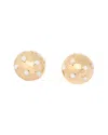 Carolina Herrera Starburst Dome Clip-on Earrings In Gold