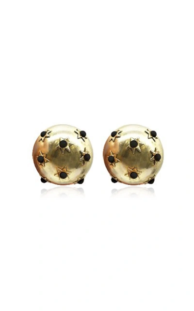 Carolina Herrera Starburst Dome Earrings In Gold