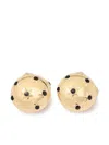 Carolina Herrera Starburst Dome Clip-on Earrings In Gold