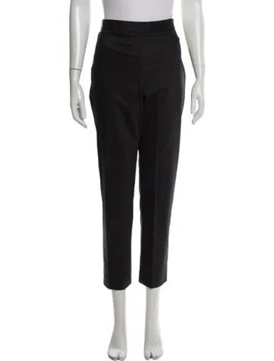 Pre-owned Carolina Herrera Straight Leg Pants In Black