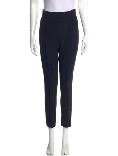 Pre-owned Carolina Herrera Straight Leg Pants In Black