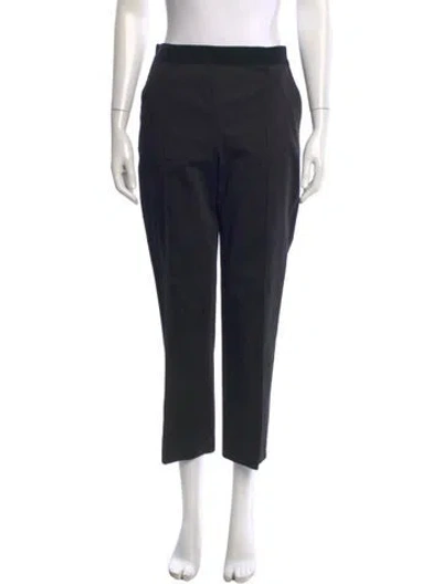 Pre-owned Carolina Herrera Straight Leg Pants In Black