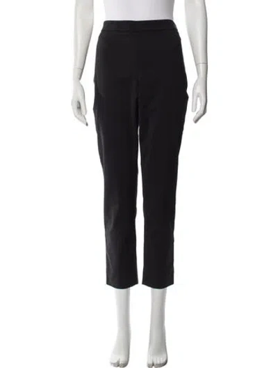 Pre-owned Carolina Herrera Straight Leg Pants In Black