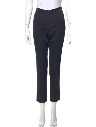 Pre-owned Carolina Herrera Straight Leg Pants In Blue