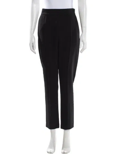Pre-owned Carolina Herrera Straight Leg Pants In Gray