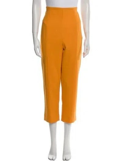 Pre-owned Carolina Herrera Straight Leg Pants W/ Tags In Black