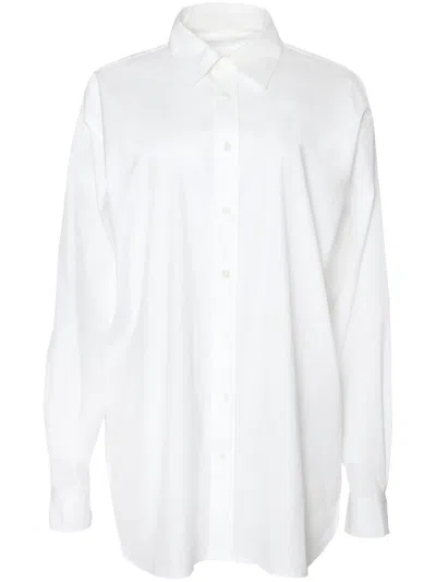 Carolina Herrera Hemd Mit Spitzem Kragen In Weiss