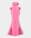 Carolina Herrera Strapless Bow-back Column Gown