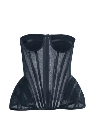 Carolina Herrera Strapless Bustier In Black