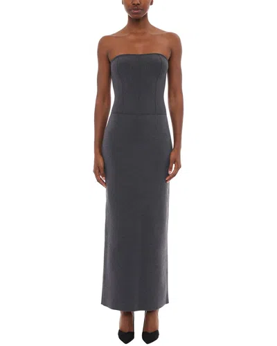 CAROLINA HERRERA CAROLINA HERRERA STRAPLESS CORSET WOOL-BLEND DRESS