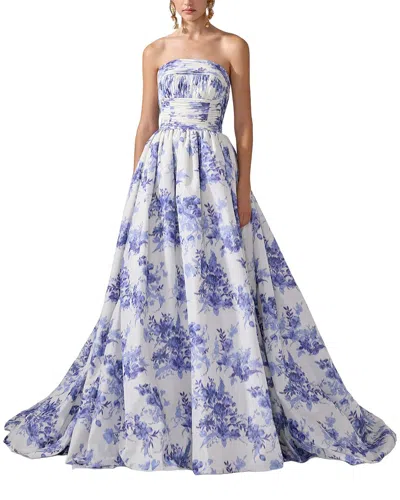 Carolina Herrera Strapless Gathered Bodice Ball Gown
