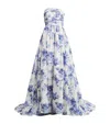 Carolina Herrera Strapless Gathered-bodice Gown