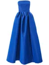 Carolina Herrera Blue Silk Dress In Blue