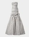 Carolina Herrera Embellished Silk Mermaid Gown In Ivoryblack