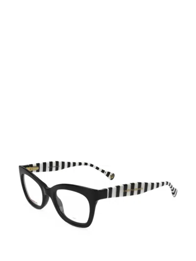 Carolina Herrera Striped Cat-eye Glasses In Multi