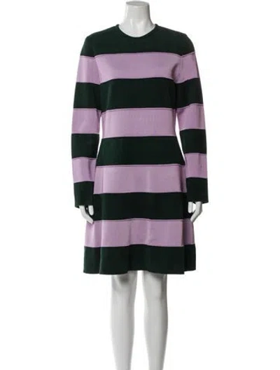 Pre-owned Carolina Herrera Striped Knee-length Dress In Multi