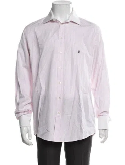 Pre-owned Carolina Herrera Striped Long Sleeve Shirt In Red