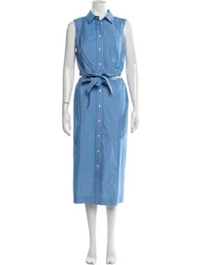 Pre-owned Carolina Herrera Striped Skirt Set In Blue