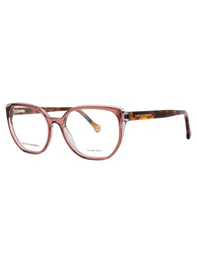 Carolina Herrera Stylish Women's Mini Acetate Eyeglasses In Pink