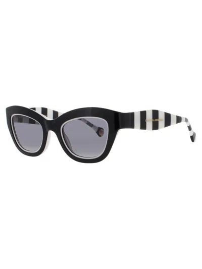 Carolina Herrera Stylish Women's Mini Acetate Sunglasses In Blue