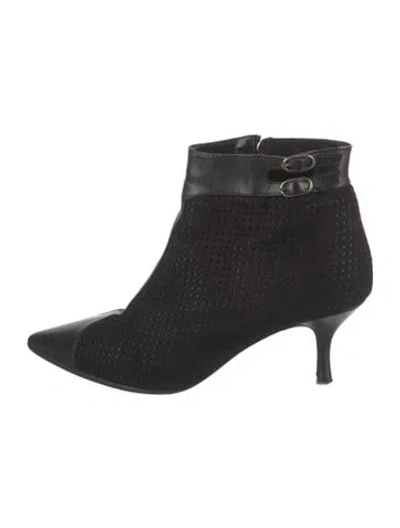 Pre-owned Carolina Herrera Suede Boots In Black