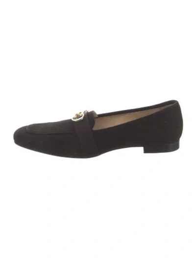 Pre-owned Carolina Herrera Suede Pumps W/ Tags In Black