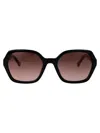 Carolina Herrera Her Geometric-frame Sunglasses In Black