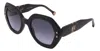 Carolina Herrera Sunglasses Her 0126/s-wr7-52-24-145 Non-polarized In Black