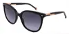 Carolina Herrera Sunglasses Her 0136/s-kdx-55-20-145 Non-polarized In Black