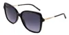 Carolina Herrera Sunglasses Her 0179/s-2m2-55-17-145 Non-polarized In Black