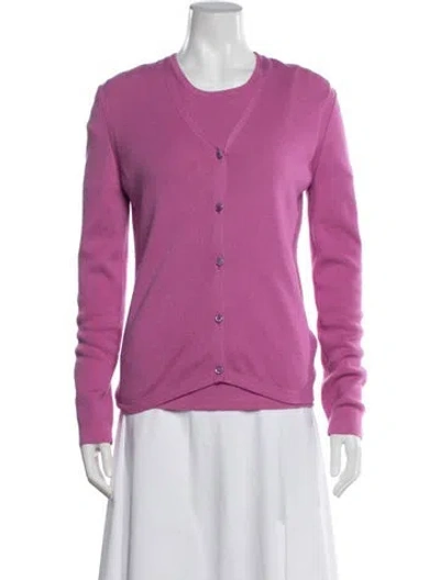 Pre-owned Carolina Herrera Sweater In Purple