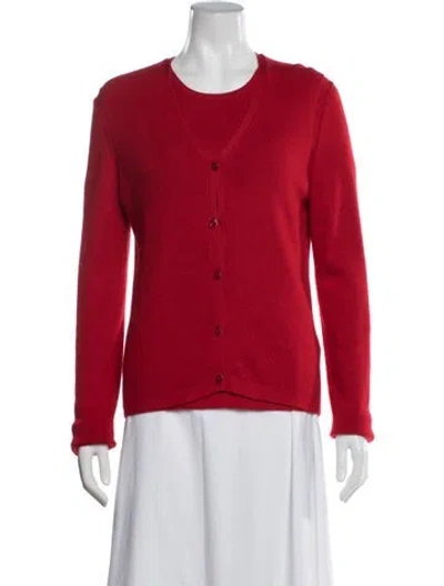 Pre-owned Carolina Herrera Sweater In Red