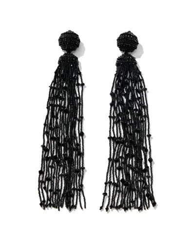 Carolina Herrera Tassel Earrings In Black