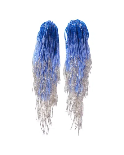 Carolina Herrera Tassel Earrings In Blue