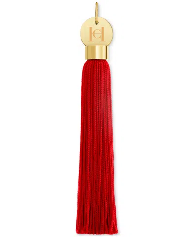Carolina Herrera The Hookable Tassel Accessory In Red