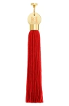 Carolina Herrera The Tassel Accessory Lipstick Charm In Red